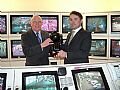 David with Cllr Frank Warby welcoming new CCTV in Bury St Edmunds - Click here for larger image.